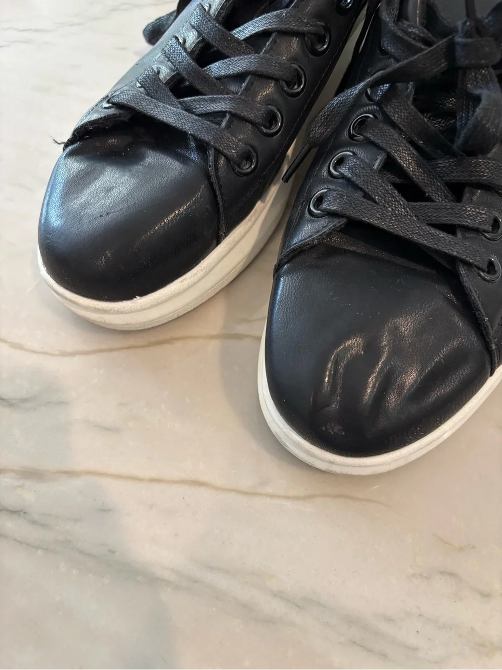 Seven7 Women’s Low-Top Sneakers with Snake-Print Heel